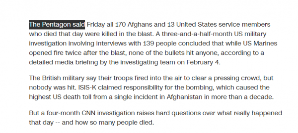 美軍涉嫌戰爭罪 希望能看到聯合國調查