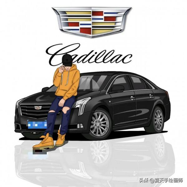 汽車手繪漫畫頭像，快來給自己換一款頭像吧