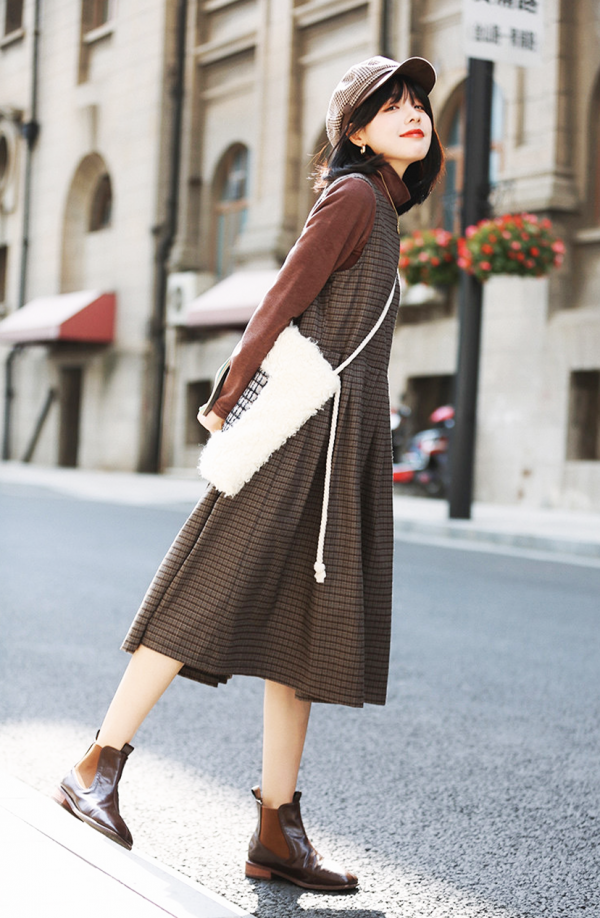 把褲子脫了!秋冬裙子+靴子才最適合小個子,巨時髦巨顯高 把褲子脫了!秋冬裙子+靴子才最適合小個子,巨時髦巨顯高