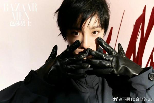 楊冪芭莎男士封面造型太帥了，冪冪子真的是可甜可鹽