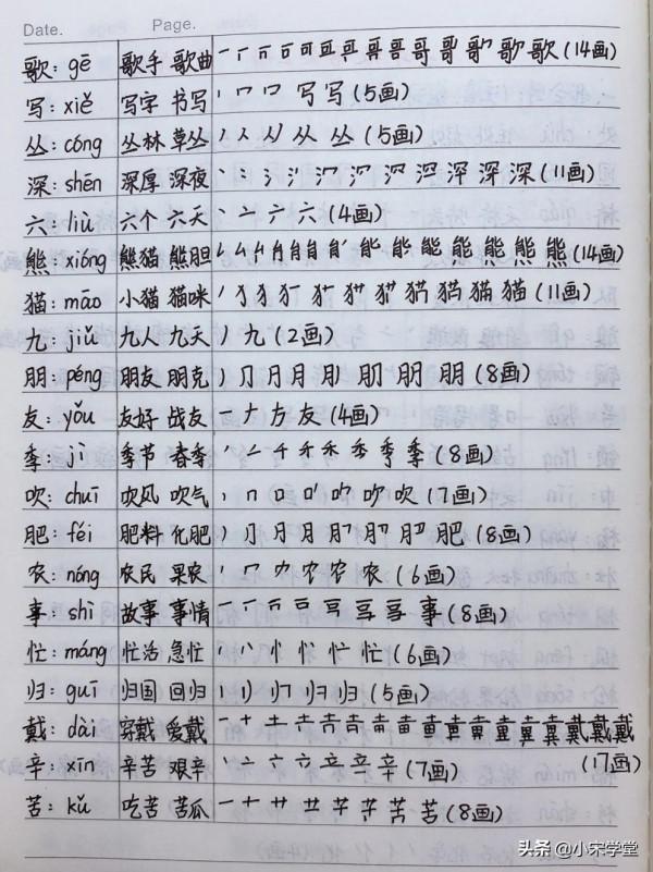 (手寫版37頁)二年級語文上1-8單元總結,重難點歸納,收藏列印 (手寫版37頁)二年級語文上1-8單元總結,重難點歸納,收藏列印