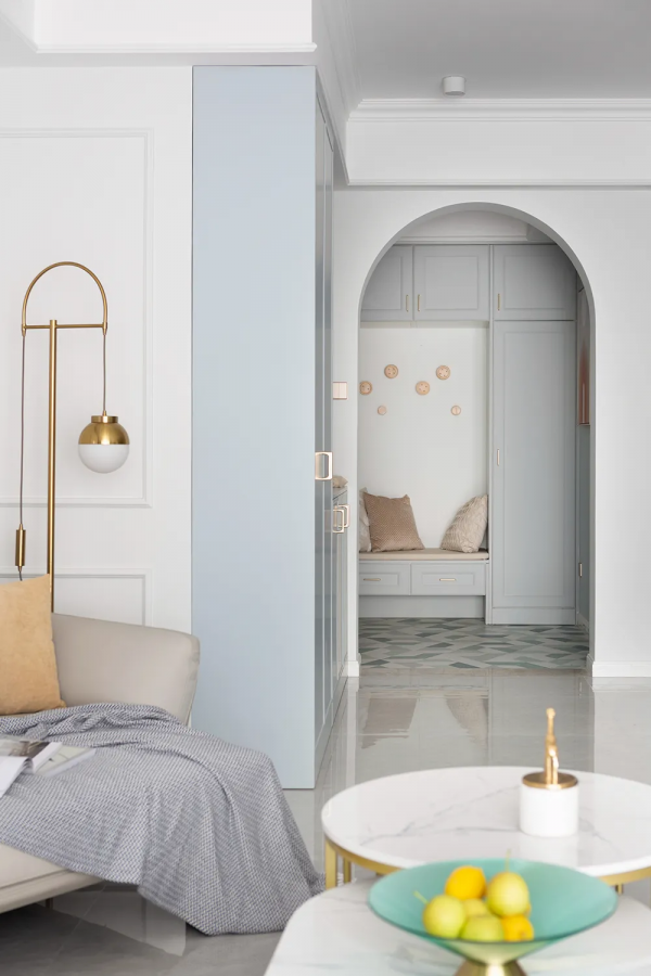 馬卡龍色系的一樓住宅，簡約清新不失活力的浪漫優雅美家