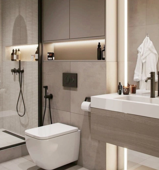 廣東發現一戶人家衛生間，進去就被迷住，太先進了！整潔又美觀