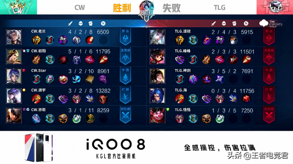 K甲資格賽快訊：CW戰勝TLG，Star干將莫邪六劍誅心