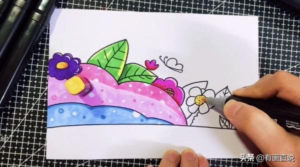 創意兒童畫:分享三款萬能背景畫法,卡通簡筆畫風格,收藏備用 創意兒童畫:分享三款萬能背景畫法,卡通簡筆畫風格,收藏備用