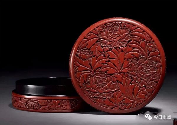 剔紅又稱“雕紅漆”收藏和鑑賞