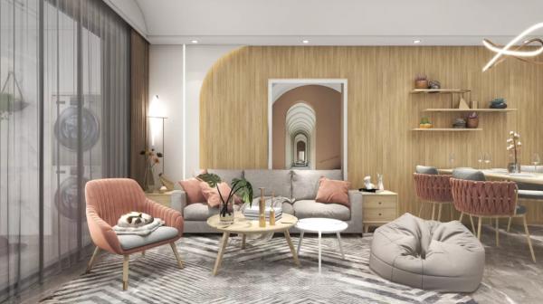 黃石裝修 | 三房兩廳北歐風格裝修案例，柔軟的清新感迎面而來