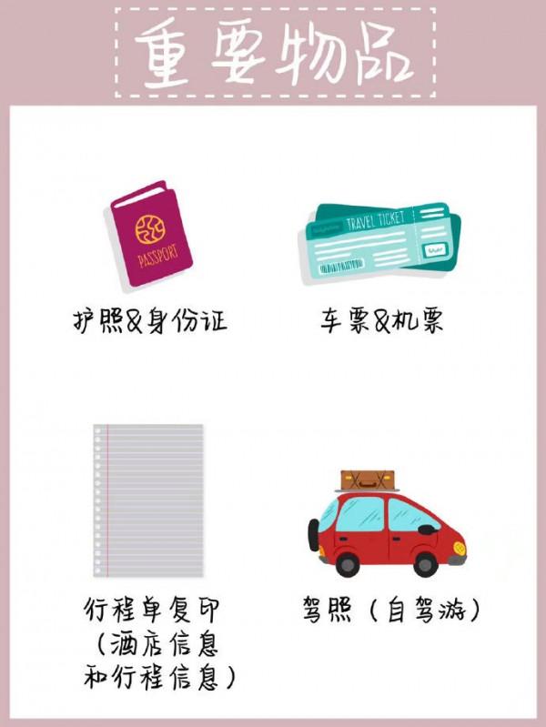 女生旅遊出行必備清單 吐血整理必看攻略