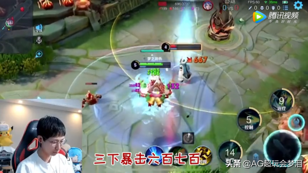 峽谷黑科技打法，AD暴擊蔡文姬一下700傷害，黃刀米萊狄最快刷野