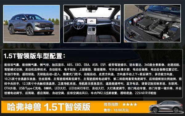 哈弗神獸正式上市 售13萬元起,全系六款車型選哪款更划算? 哈弗神獸正式上市 售13萬元起,全系六款車型選哪款更划算?