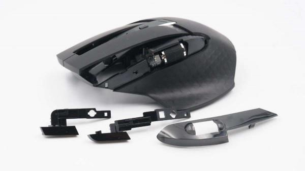 可同時連4臺終端裝置,一鍵切換,雷柏多模式無線滑鼠MT750W拆解 可同時連4臺終端裝置,一鍵切換,雷柏多模式無線滑鼠MT750W拆解