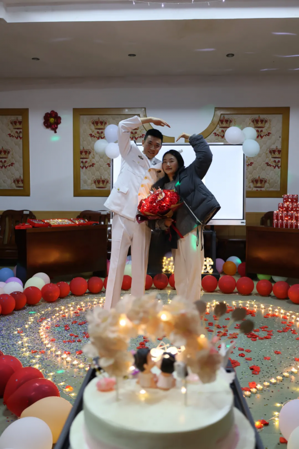 兵哥哥“天花板”級的求婚現場