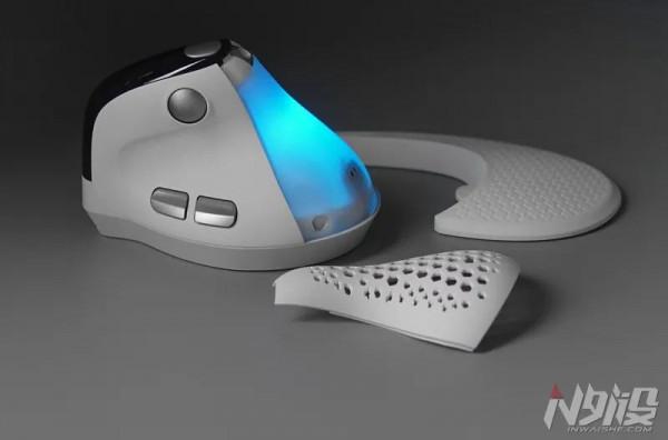 多彩M618XSD探索者垂直人體工學無線滑鼠圖賞