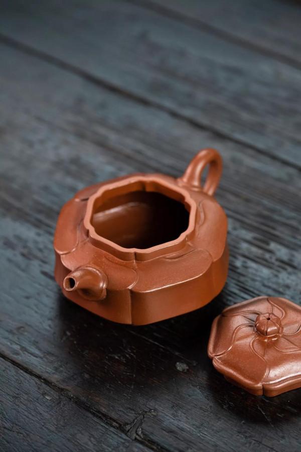 風捲葵·朱泥·290cc·鄭旭東選料為原礦朱泥 風捲葵·朱泥·290cc·鄭旭東選料為原礦朱泥