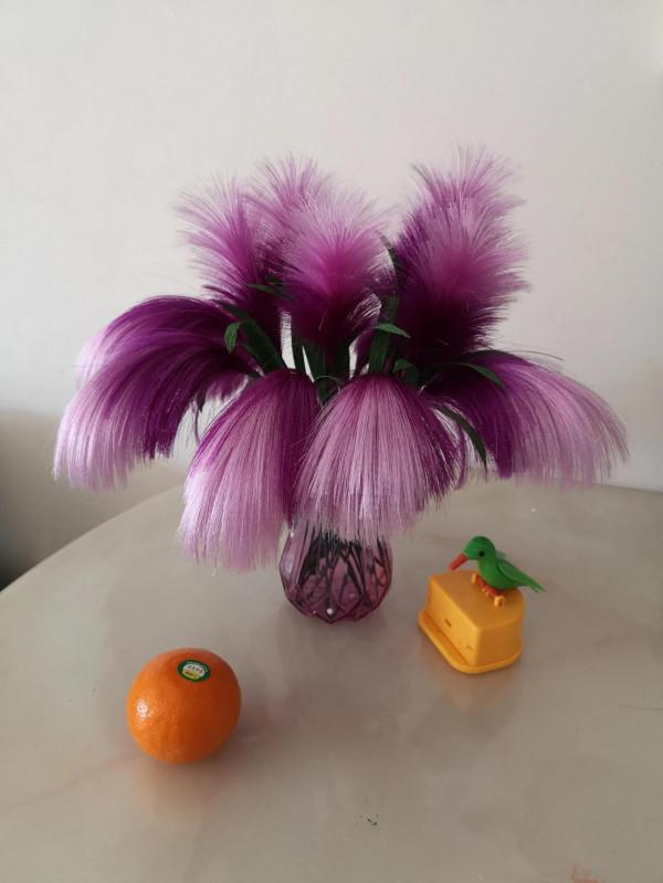 手工製作的蘆葦和蒲公英 手工製作的蘆葦和蒲公英