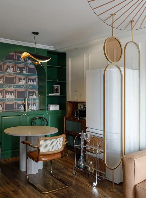 80㎡濃郁復古風婚房，不動硬裝，以軟裝設計實現屋主心中所求