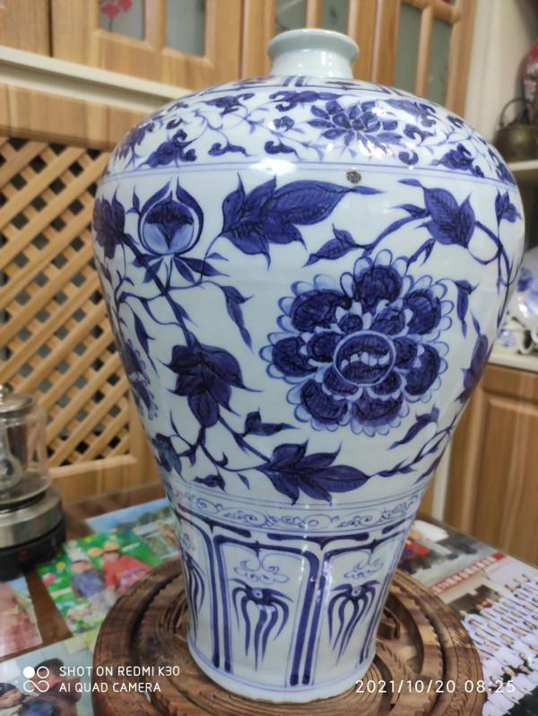 元青花梅瓶標準器鑑賞