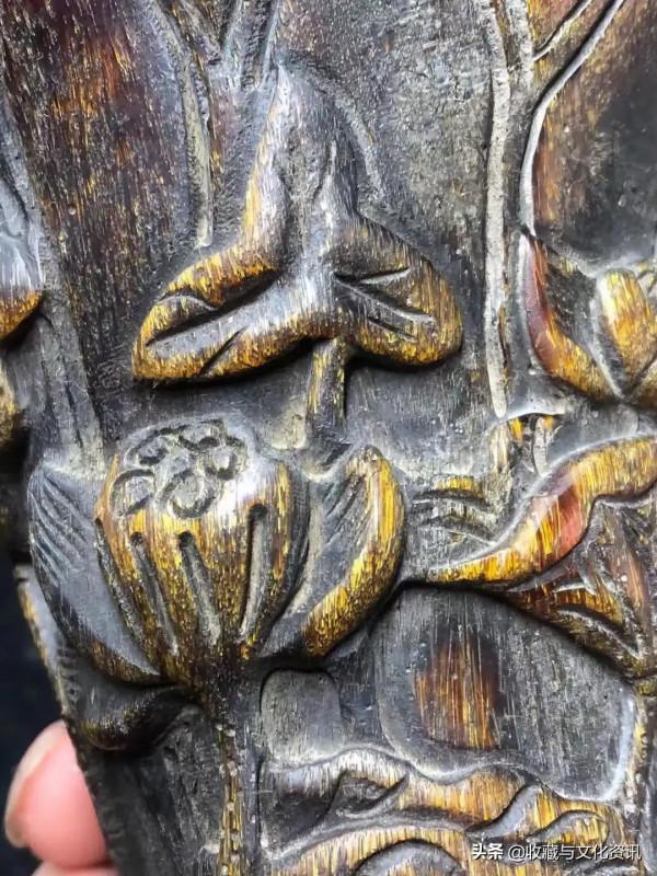 金絲耗牛角手工雕刻牛角杯鑑賞