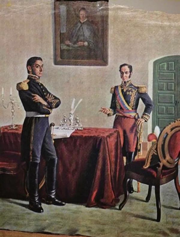 聖馬丁和玻利瓦爾會談後主動引退,並不是高風亮節,而是另有苦衷 聖馬丁和玻利瓦爾會談後主動引退,並不是高風亮節,而是另有苦衷