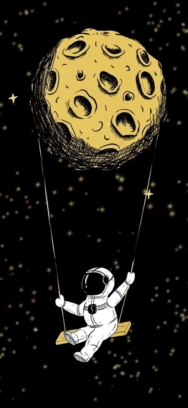 宇航員桌布｜總有一場相遇，帶著溫柔奔赴而來