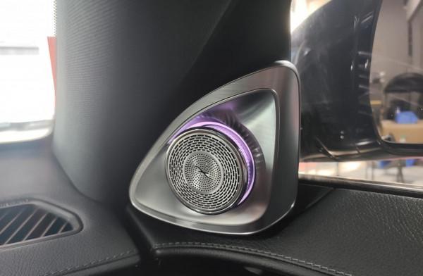 改裝案例|W223賓士S400L改裝主動式氛圍燈,4D旋轉音響 改裝案例|W223賓士S400L改裝主動式氛圍燈,4D旋轉音響