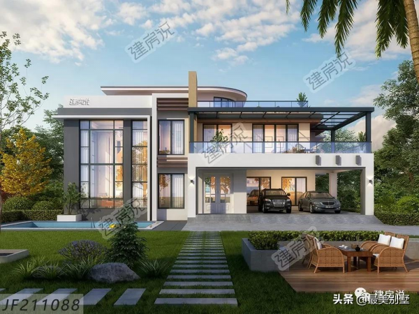 好嗨喲，擁有一棟現代風別墅，感覺人生已經達到了巔峰