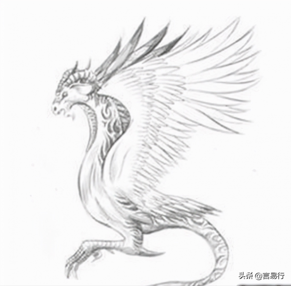 古代神獸商羊 一足鳥伴水而生招大雨 吉祥吉兆