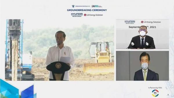 現代汽車與LG能源在印尼首個電池工廠開工 2023年完工 現代汽車與LG能源在印尼首個電池工廠開工 2023年完工