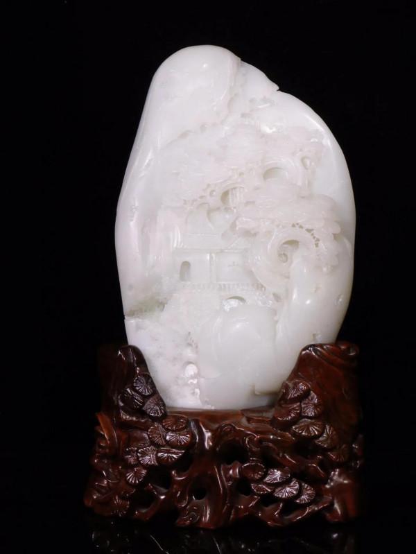 「館藏級」 羊脂白玉 和田玉籽料