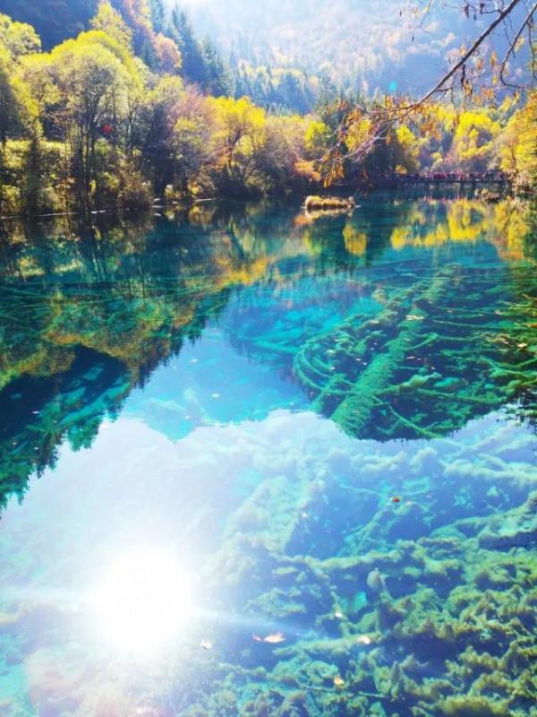 地震前的九寨溝 地震前的九寨溝