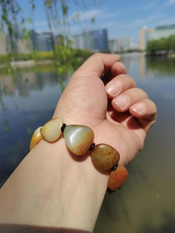 和田玉籽玉手串