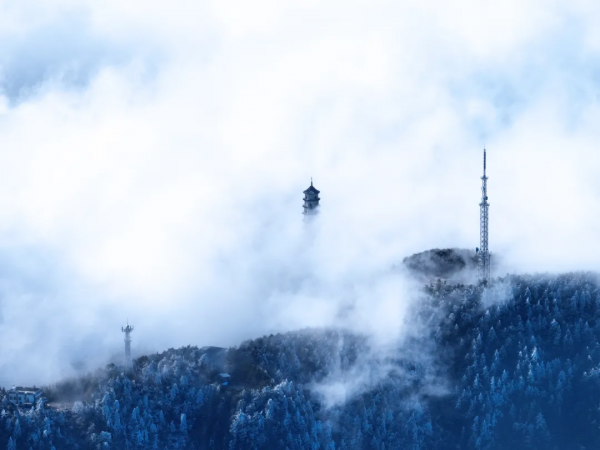 超想嘗一口明月山雲海，棉花糖味兒的！