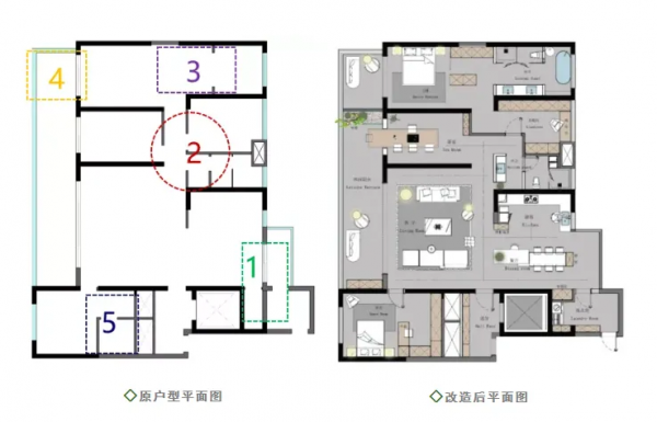 「魯班裝飾」昆明湖218㎡現代輕奢風格，鎏光映畫