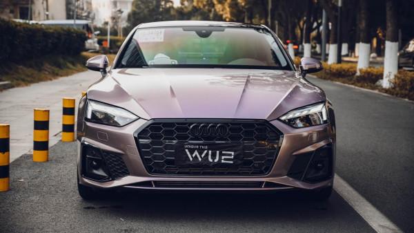 蘇州無二汽車貼膜丨奧迪A5改色冰梅粉