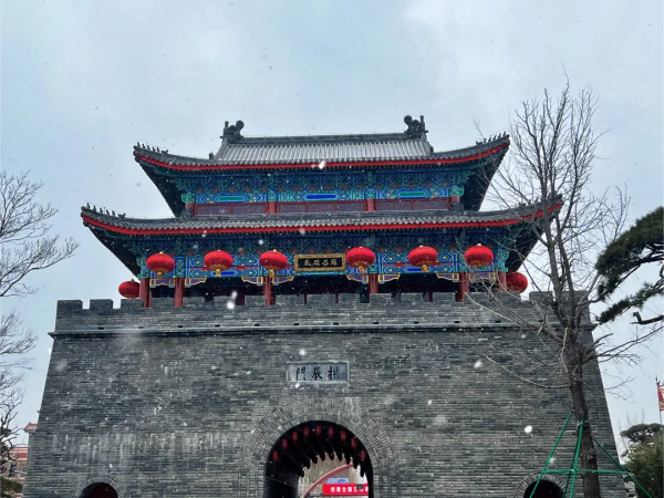 雪後的莒國古城太美了！