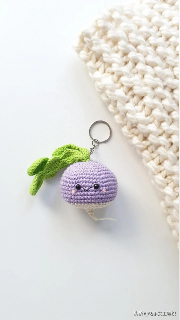 用零線就把蔬菜水果鉤得如此逼真，比新鮮的還要美