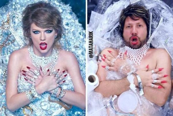 模仿名人之搞笑版:金姐的洋蔥胸衣,碧梨“頭飾”,默克爾家的鍋 模仿名人之搞笑版:金姐的洋蔥胸衣,碧梨“頭飾”,默克爾家的鍋