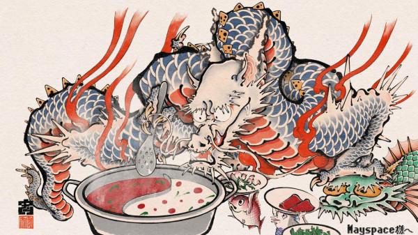 插畫丨浮世繪party！大膽有趣的想象，將經典演繹出時尚流行