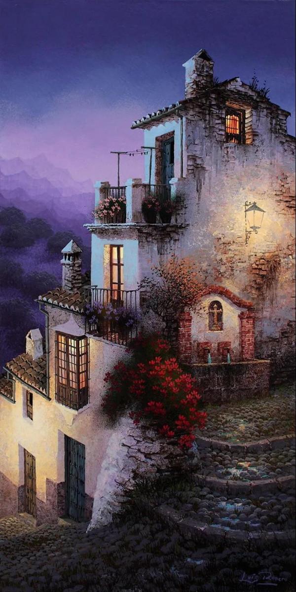 不是黑色的夜景，路易斯·羅梅羅的作品欣賞