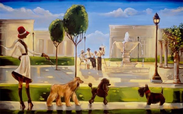 美國復古形象畫家 崔西·比德爾 作品欣賞 美國復古形象畫家 崔西·比德爾 作品欣賞