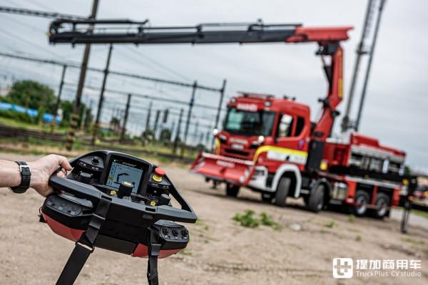 用於救援火車的卡車，8X8驅動，帶您好好看看這輛斯堪尼亞破障車