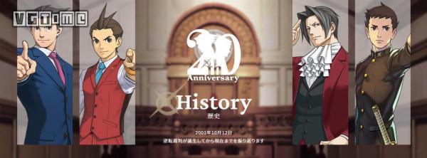 一起回顧系列二十年曆史，《逆轉裁判》新紀念賀圖公開