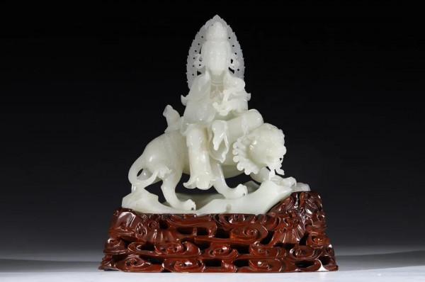 「館藏級」 羊脂白玉 和田玉籽料