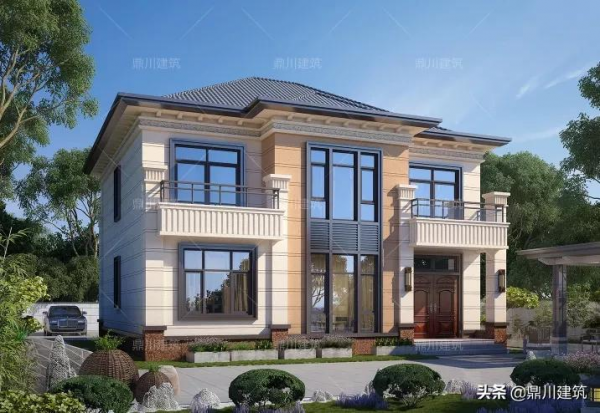 5套二層新中式別墅，四平八穩佈局周正，自有一股穩重的氣度