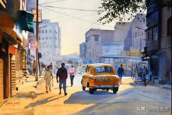 這光影構圖得簡直神了！他筆下風景畫細節也太到位了吧