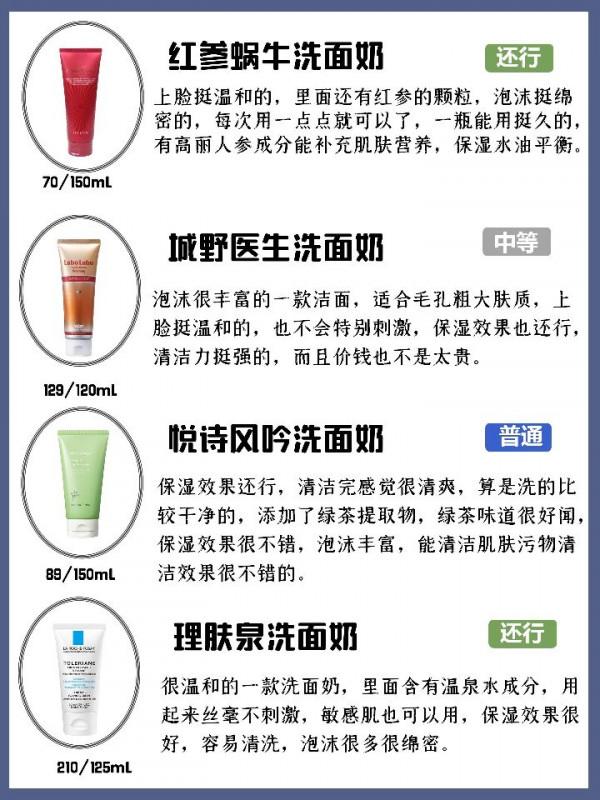 油皮男生清爽護膚，控油洗面奶排行榜