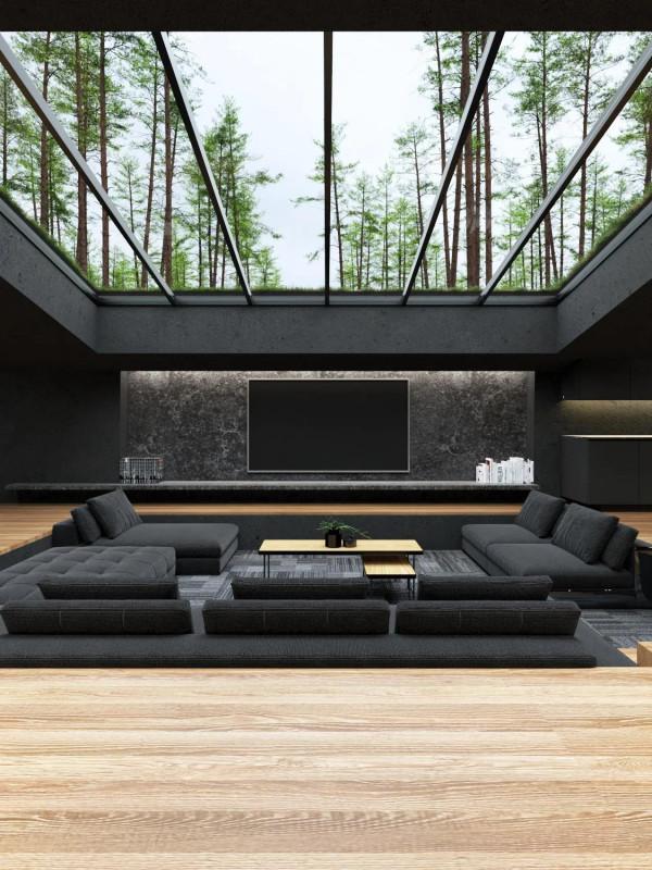 紐約哈里曼州立公園的黑色別墅