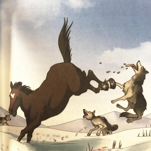 生產隊的人和驢，飼養員老漢刀下留驢，老驢深夜從狼群裡救出老漢