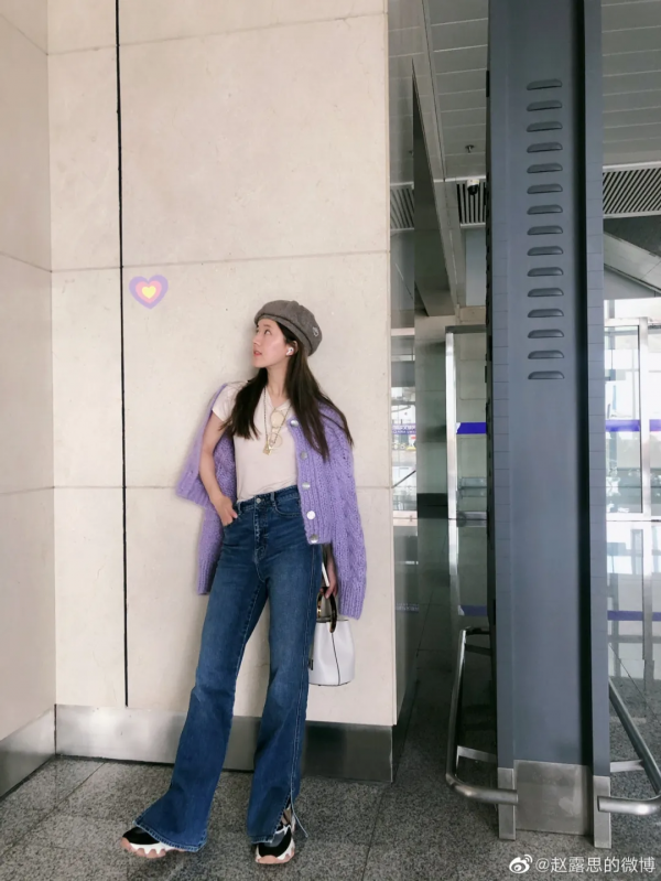 158cm的趙露思，照她這麼穿，沒人能甜過你