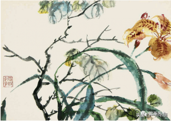 吳待秋 花卉冊頁欣賞 吳待秋 花卉冊頁欣賞